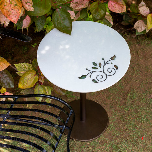 Round Table with Mother of Pearl Inlay